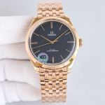 Omega Mechanical 2824 Movement 40MM Steel Case Rose Gold/Gold Bracelet Watch